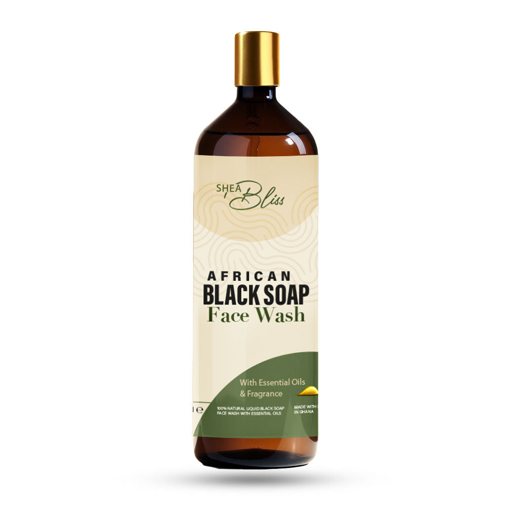 Black soap bar face wash