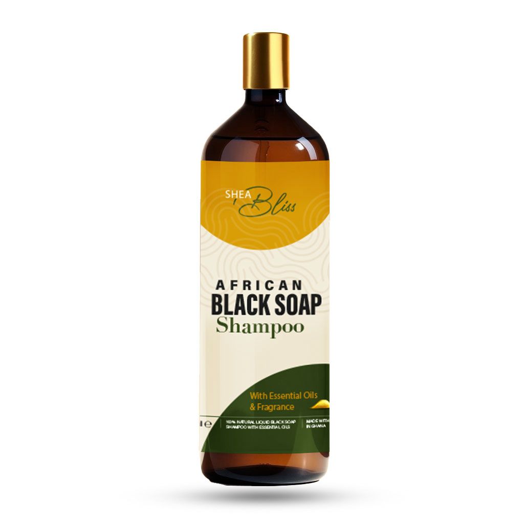 Liquid black soap shampoo