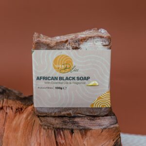 Home african black soap bar